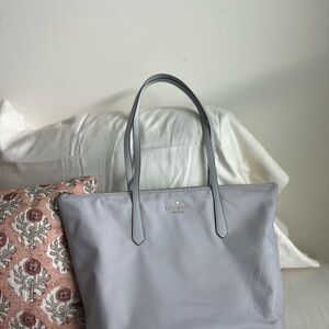 Kate Spade Light Gray Tote Bag